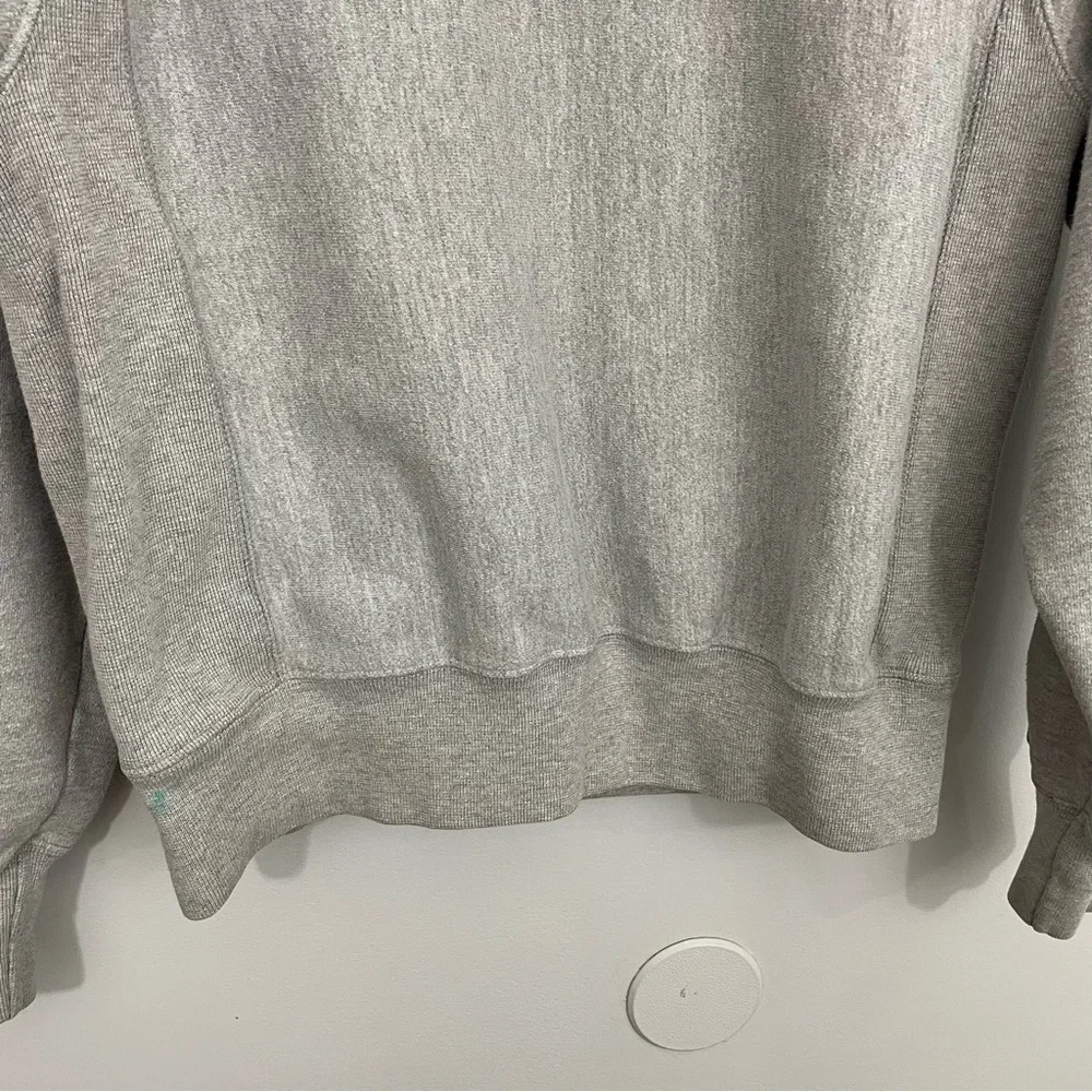 Vtg Champion Reverse Weave Sweatshirt Unisex Small Grey Textured Spell-Out Logo - Picture 4 of 11